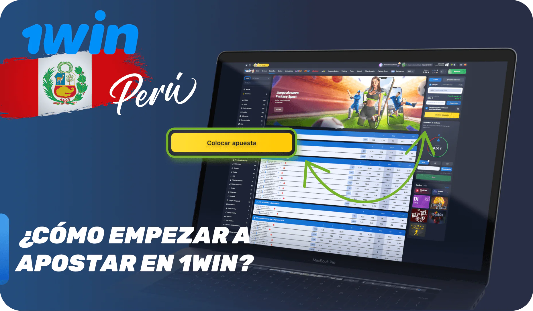 Instrucciones para empezar a apostar a 1win