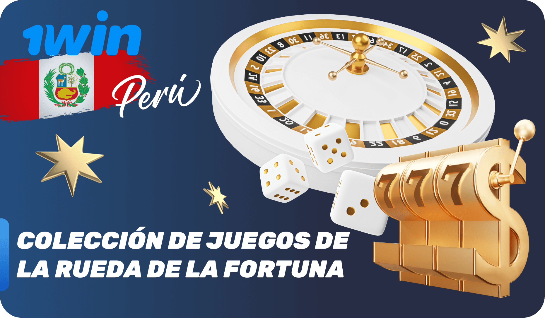 1win Perú colección de juegos de la Rueda de la Fortuna
